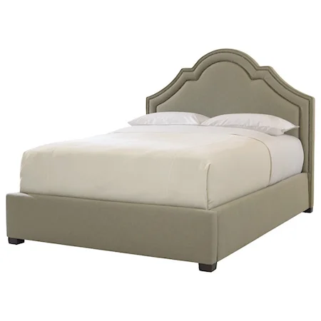 Twin Crown Top Upholstered Bed